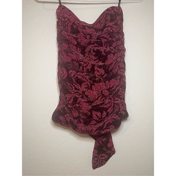 For Love & Lemons Shailee Metallic Mini Skirt NWT - Picture 8 of 8